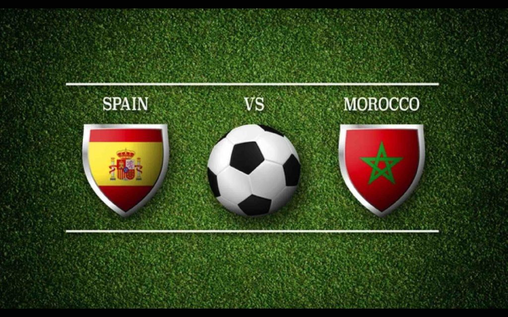 match Maroc vs Espagne Spain Morocco foot