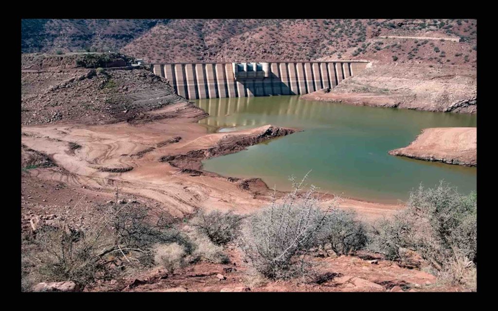 stress hydrique barrage Maroc sécheresse eau pluie