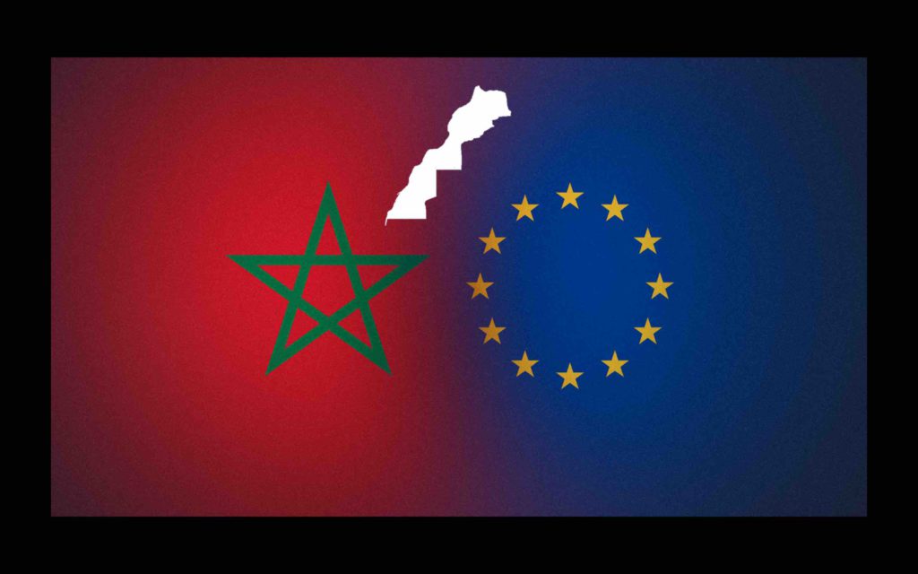 Maroc UE Europe EU Morocco Union européenne carte