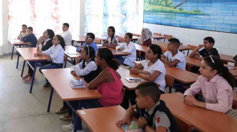 salle classe école Maroc écoliers