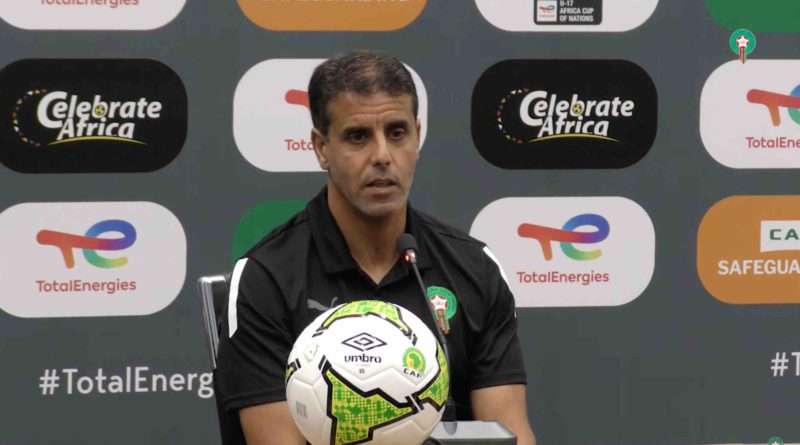 CAN U17 - conférence de presse Saïd Chiba Maroc Morocco