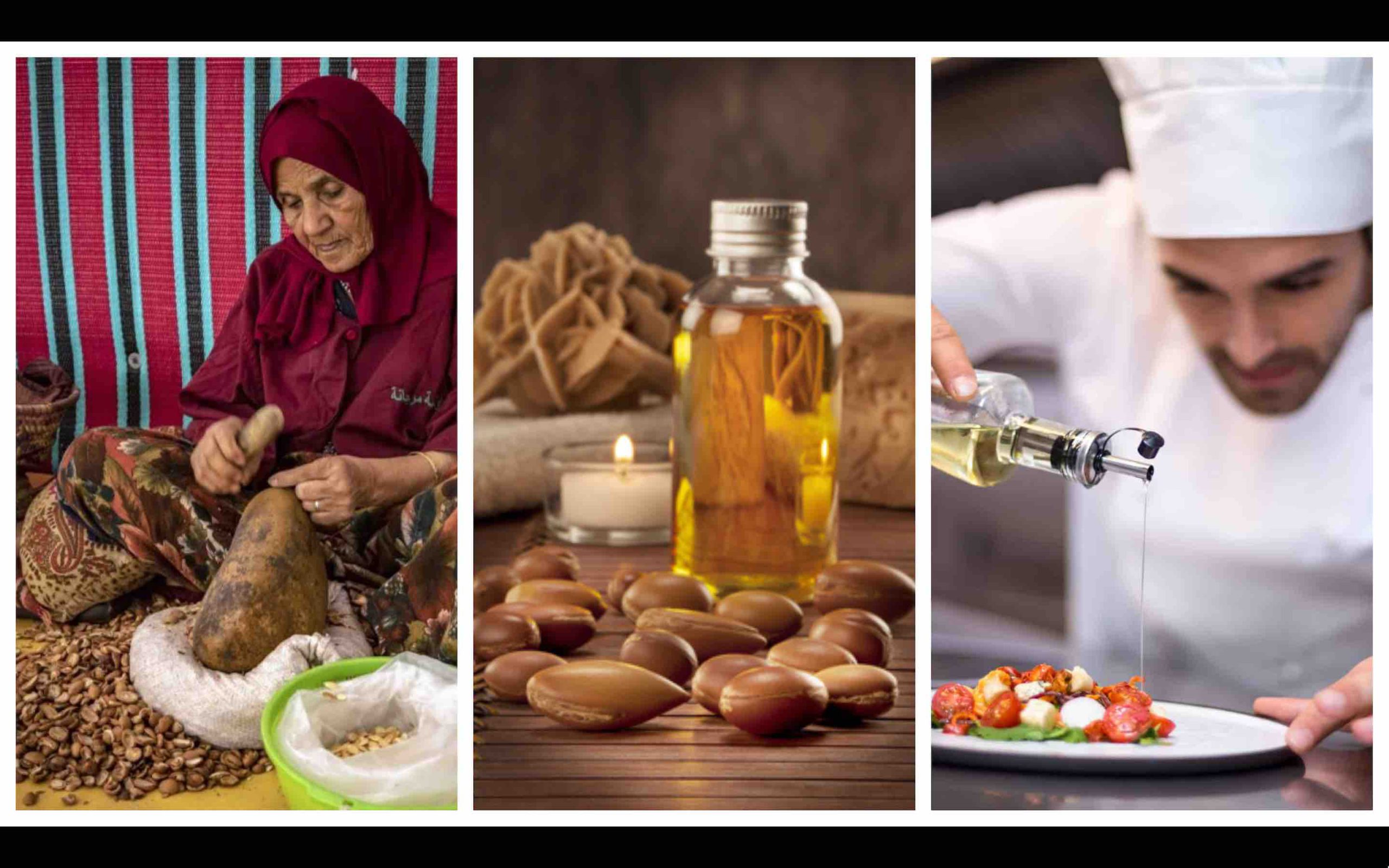 huile argan argane marocaine artisanal Maroc chef cuisinier cuisine