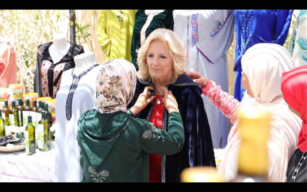 Jill Biden visite à Marrakech, l'Association Ennakhil pour la Femme et l’Enfant