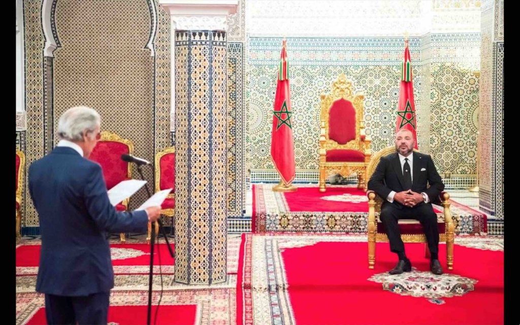 Le roi Mohammed 6 reçoit le Wali de Bank Al-Maghrib Abdellatif Jouahri BAM banque centrale Maroc