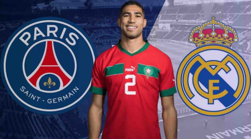 Achraf Hakimi Maroc PSG Paris Saint-Germain Real Madrid Morocco