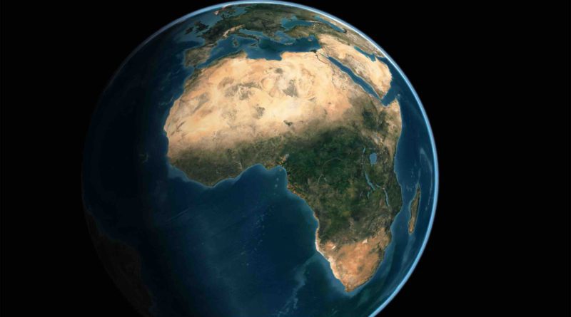 monde Afrique carte continent africain Terre