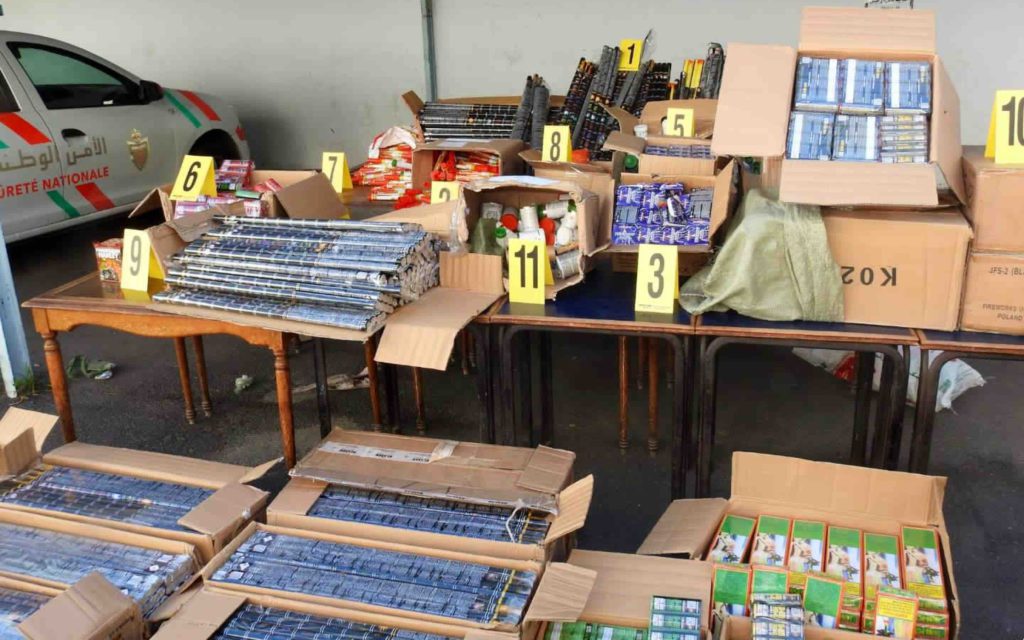 pétards feux artifice saisie Maroc