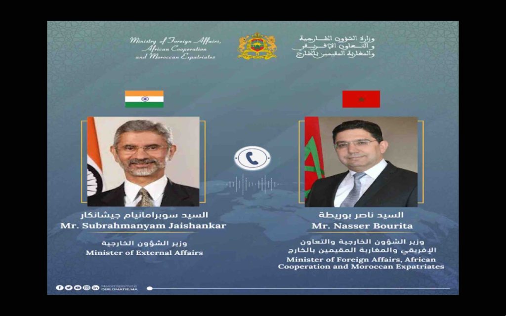 Maroc Inde Nasser Bourita Subrahmanyam Jaishankar Morocco India