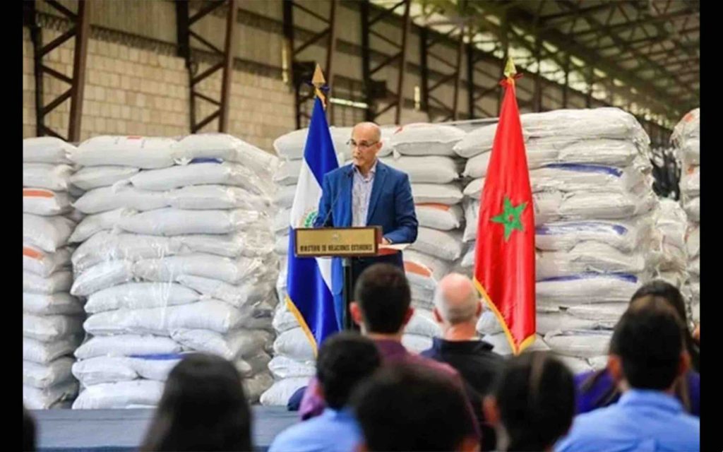 Le Maroc donne 100 tonnes d’engrais, don au Salvador