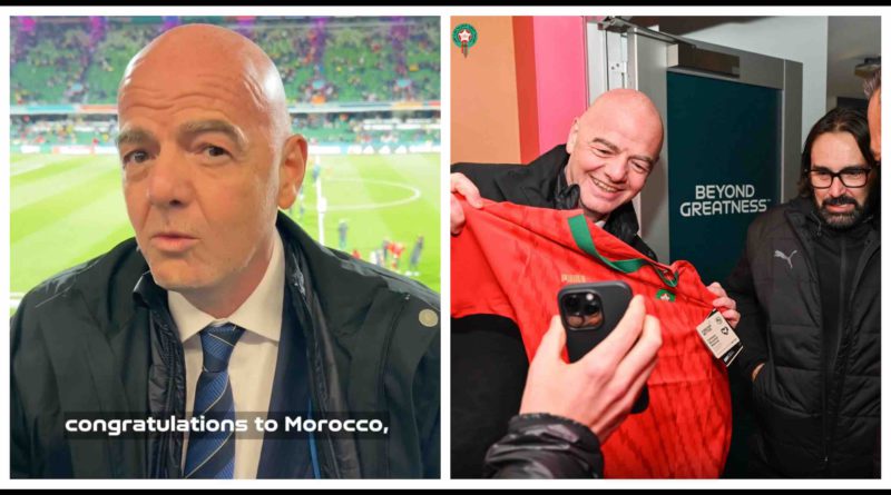 Mondial féminin 2023 Gianni Infantino félicite le Maroc