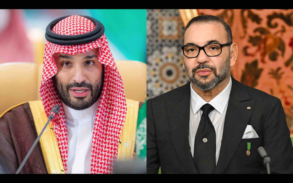 Roi Mohammed 6 Mohammed Ben Salmane Ben Abdelaziz Al Saoud Maroc Arabie saoudite