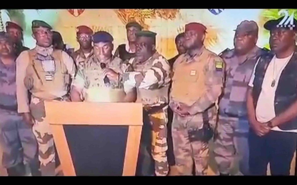 putsch coup d'État Gabon