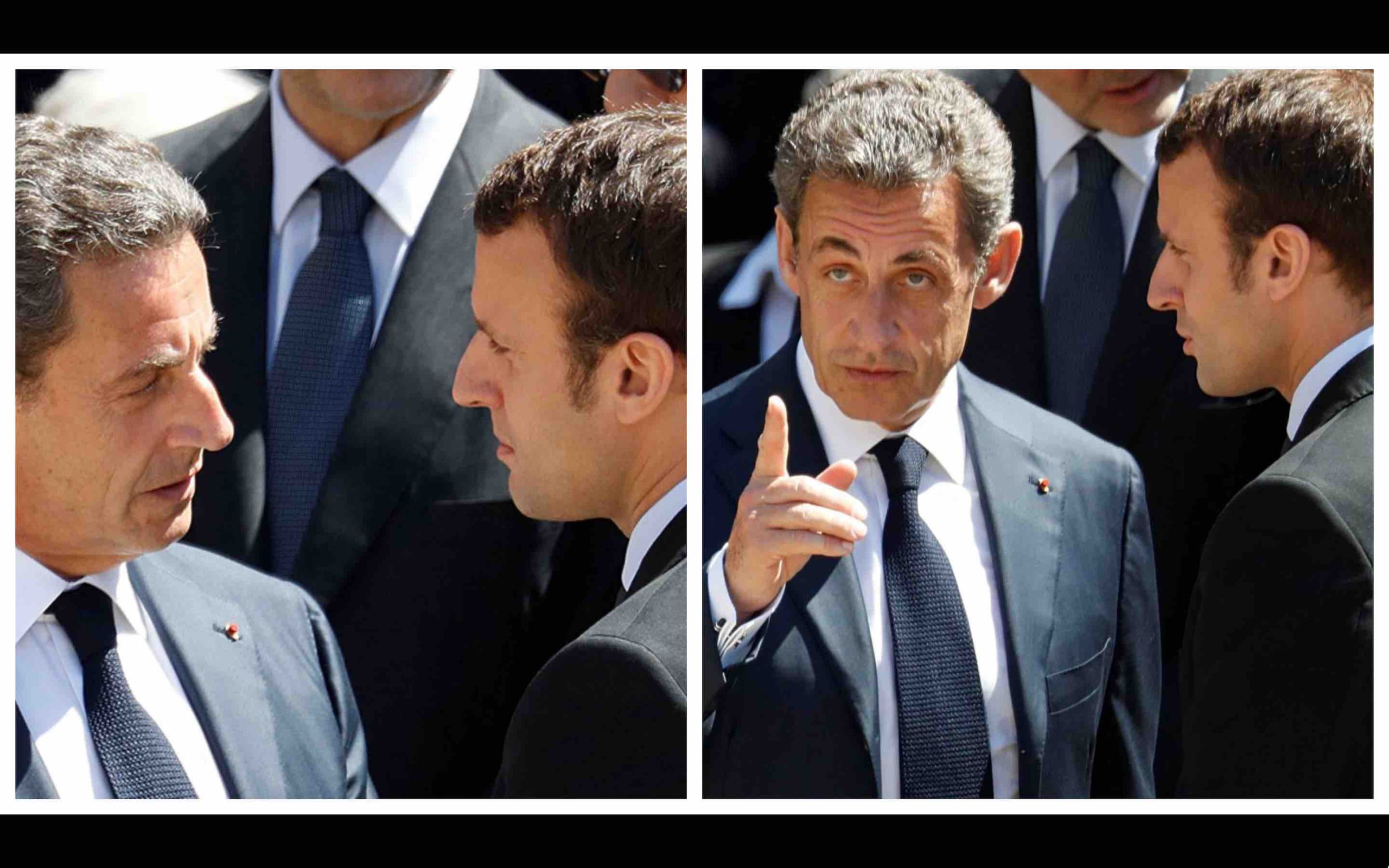 Nicolas Sarkozy Emmanuel Macron Maroc France Morocco