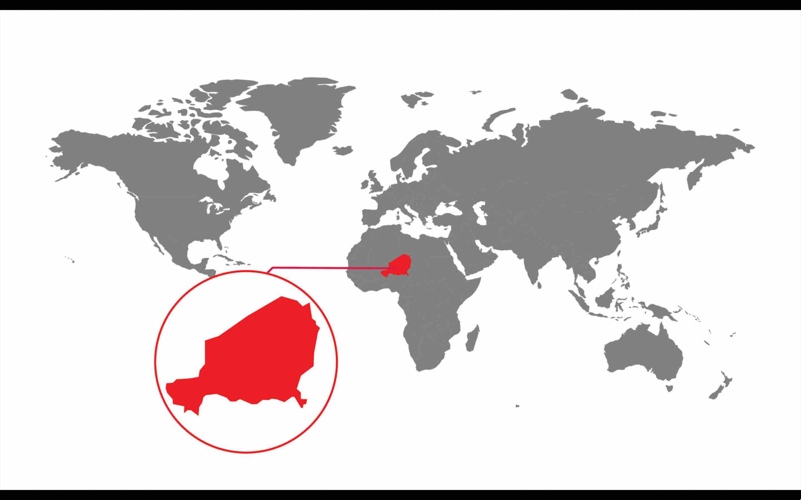 Niger carte monde Afrique