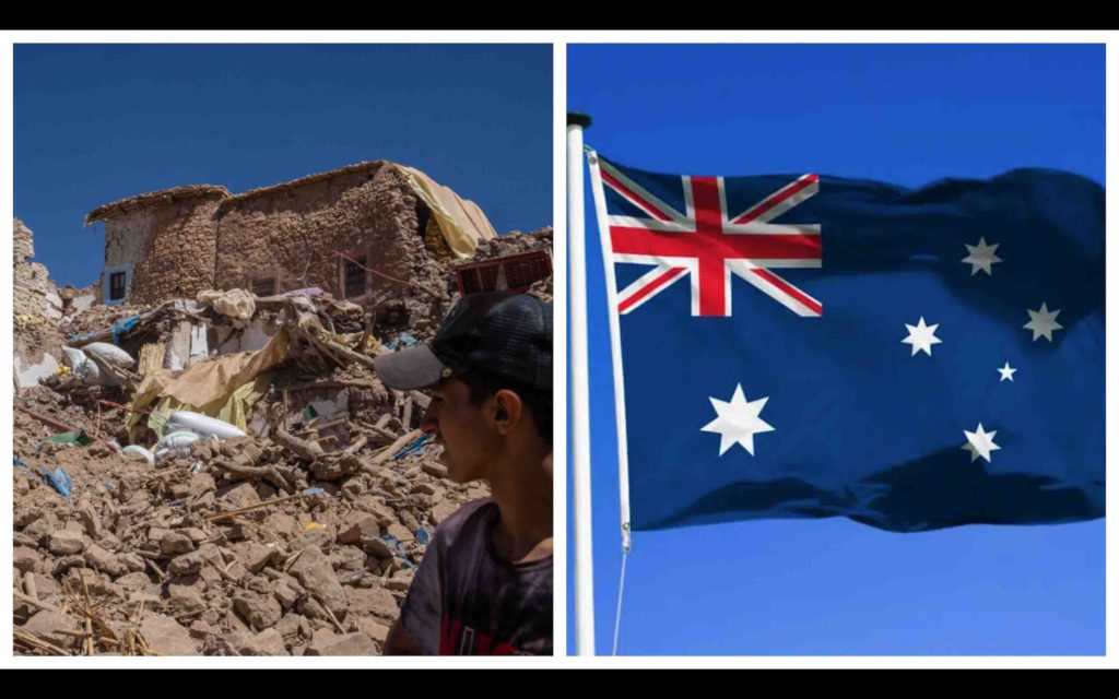 Australie tremblement de terre séisme Maroc Australia earthquake Morocco