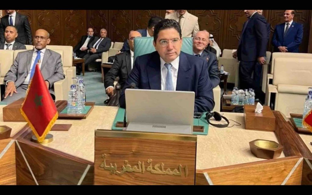 Conseil de la Ligue Arabe Maroc Morocco Nasser Bourita