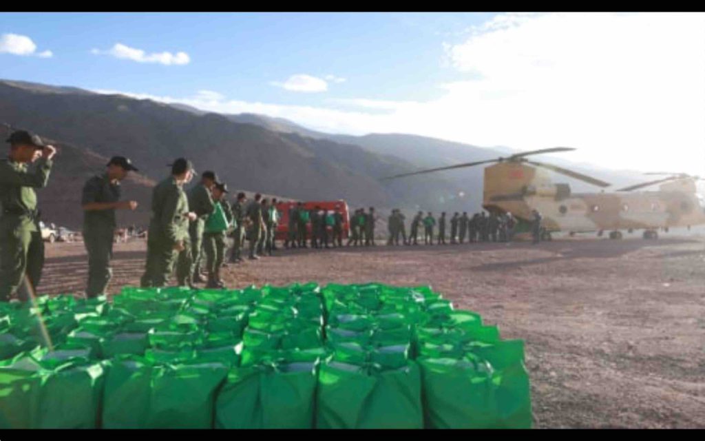 Séisme au Maroc - important dispositif par voie aérienne