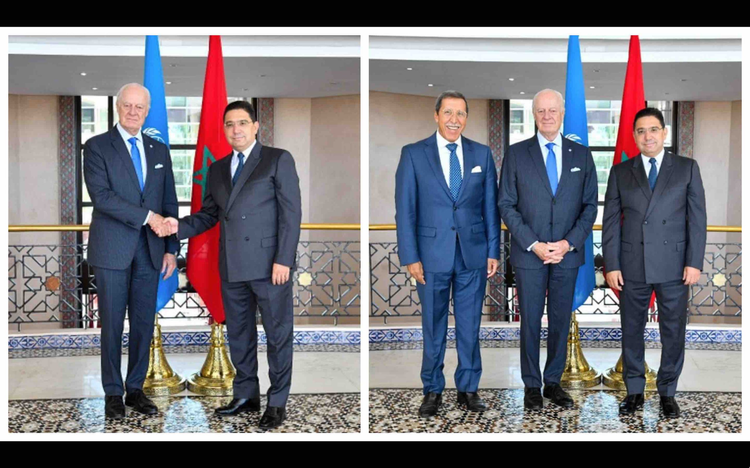 Maroc Nasser Bourita Staffan De Mistura Omar Hilale Sahara marocain Moroccan Sahara Morocco