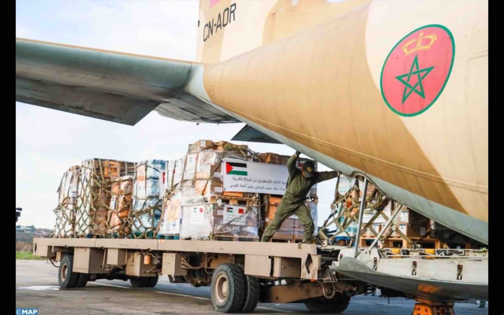 Aide humanitaire Maroc Palestine
