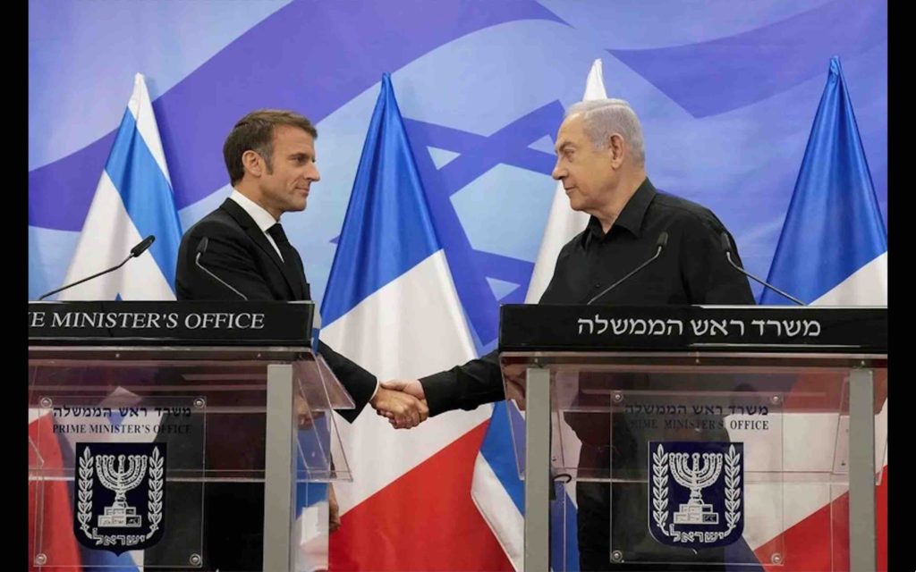 Emmanuel Macron Benjamin Netanyahu