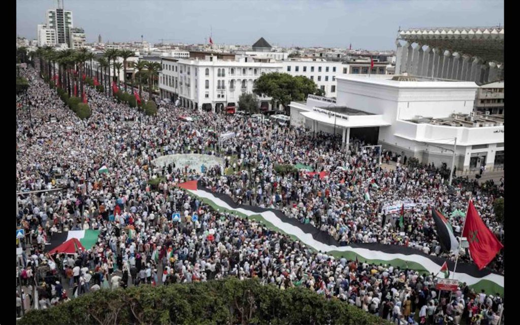 Manifestation Palestine Maroc