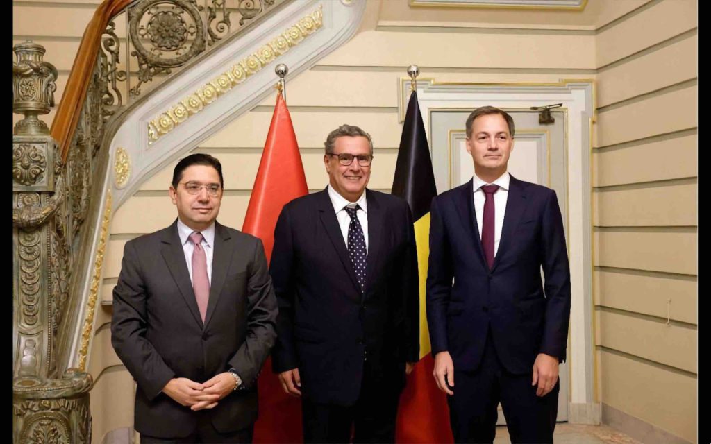 Nasser Bourita Aziz Akhannouch Alexander De Croo