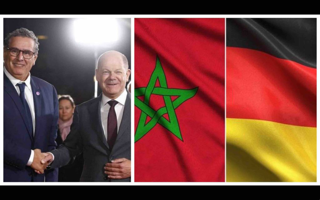 Aziz Akhannouch Olaf Scholz Maroc Allemagne