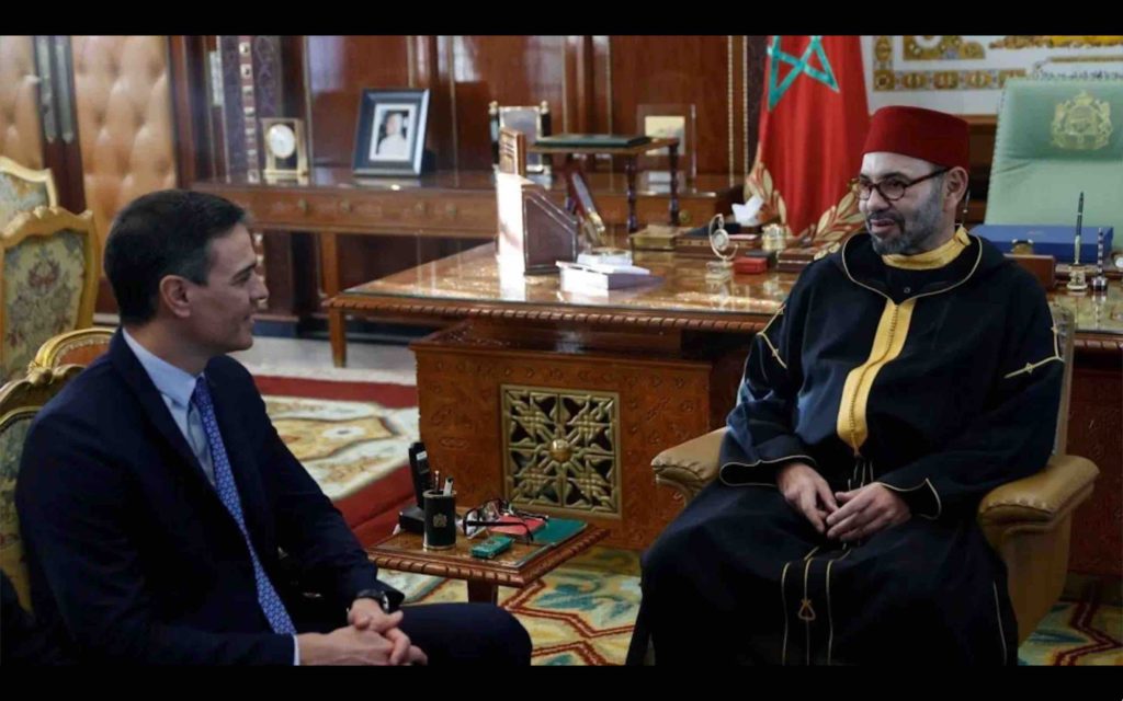 Le roi Mohammed 6 et Pedro Sánchez Maroc Espagne