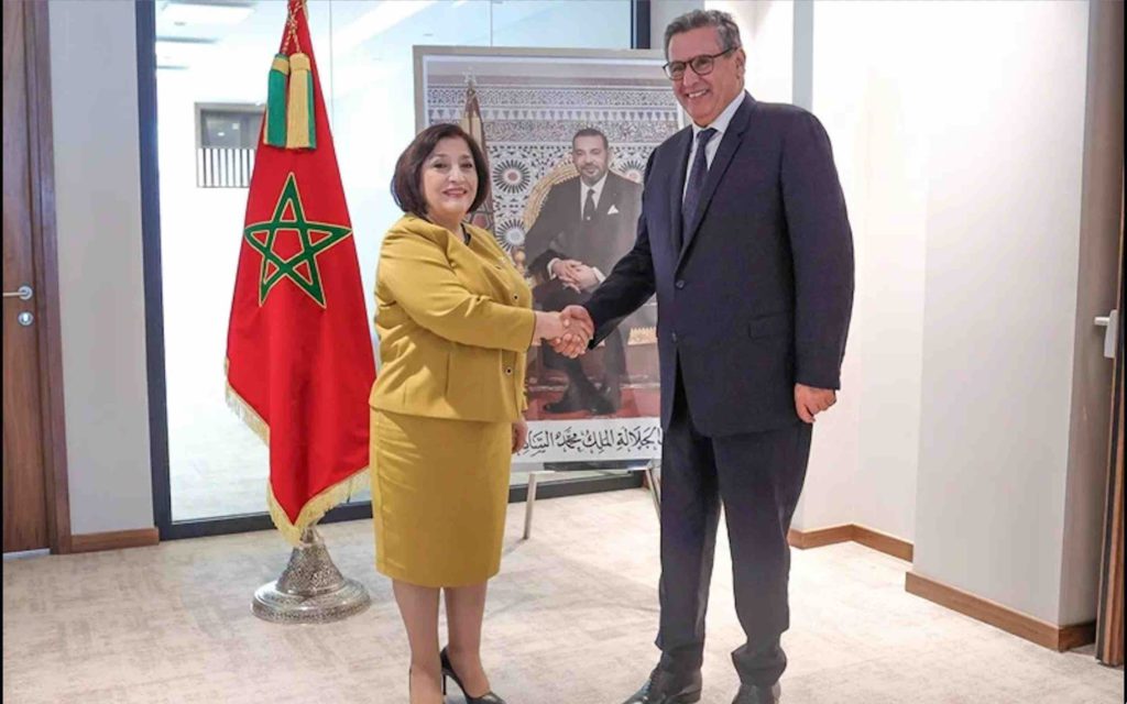 Aziz Akhannouch Sahiba Gafarova Maroc Azerbaïdjan Morocco