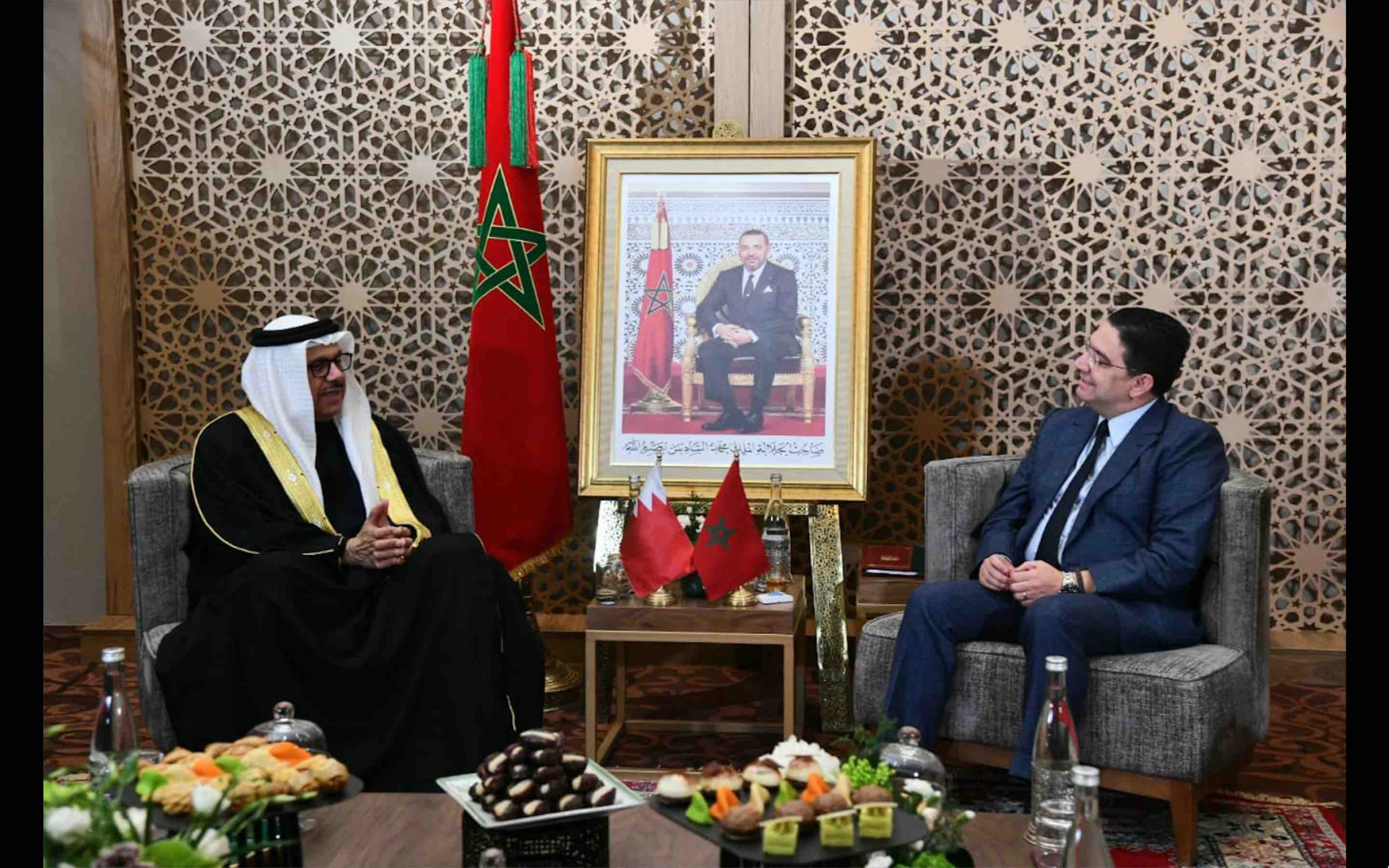 Nasser Bourita s’entretient avec Abdellatif Ben Rachid Al-Zayani