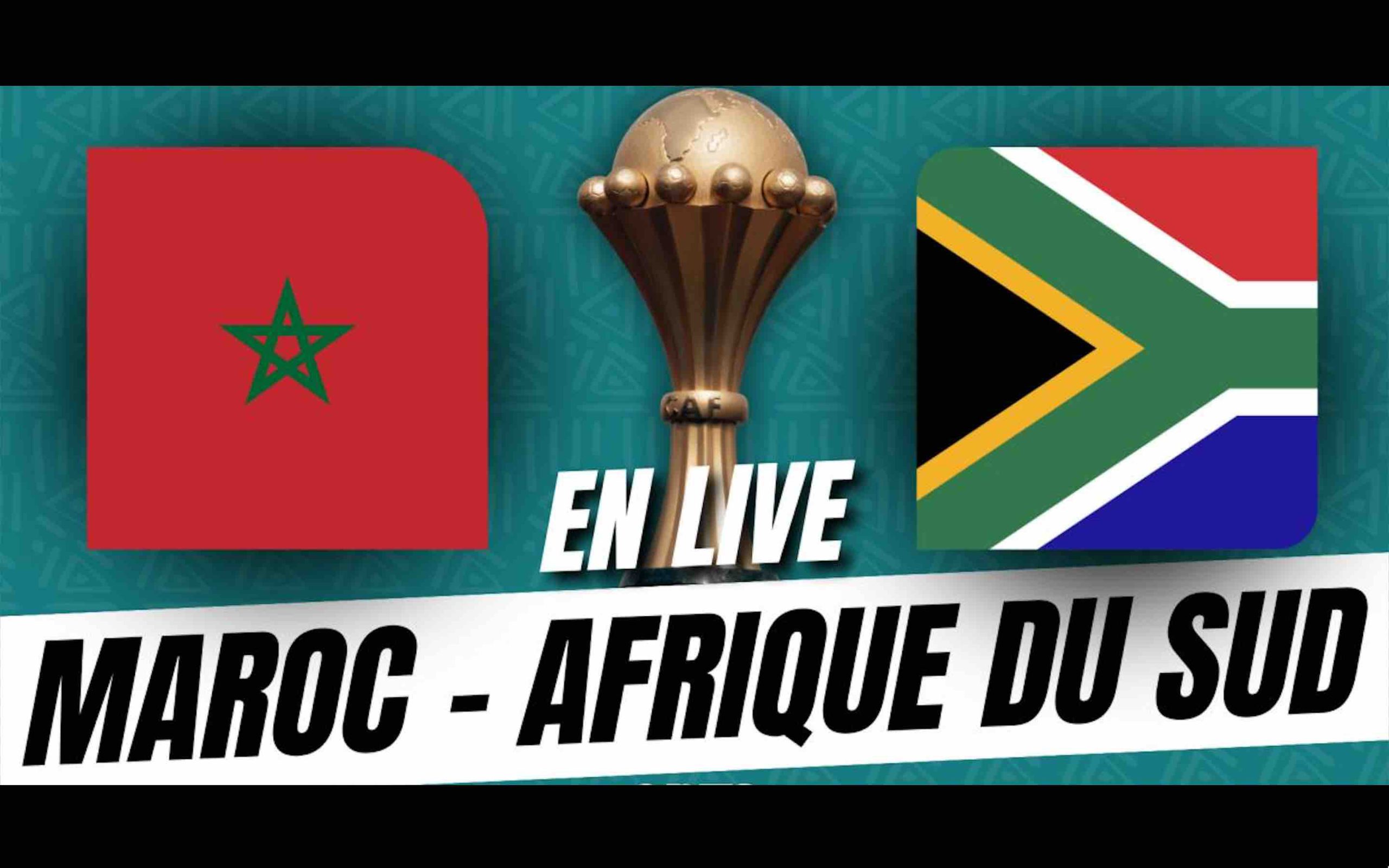 CAN Maroc - Afrique du sud Match direct live streaming