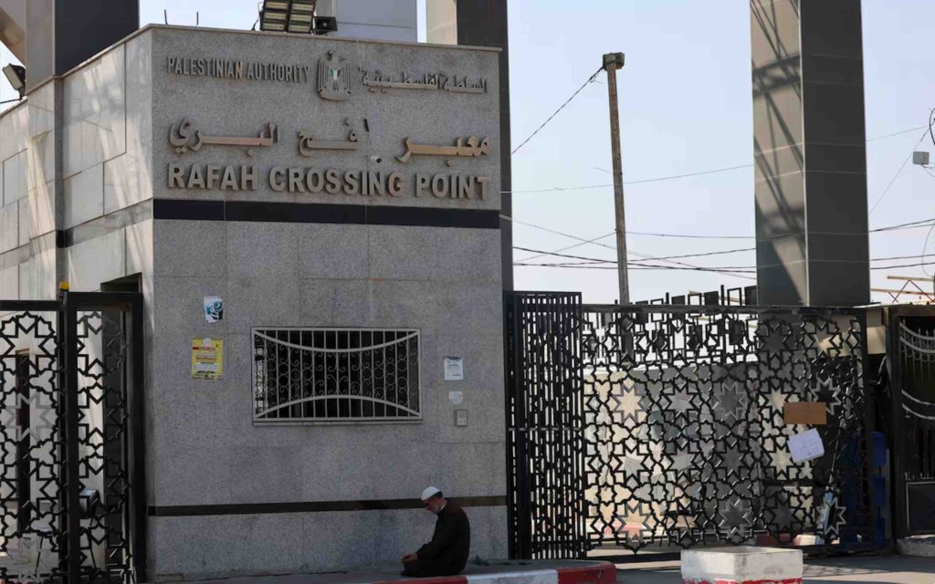 Rafah crossing point ponit de passage Rafah