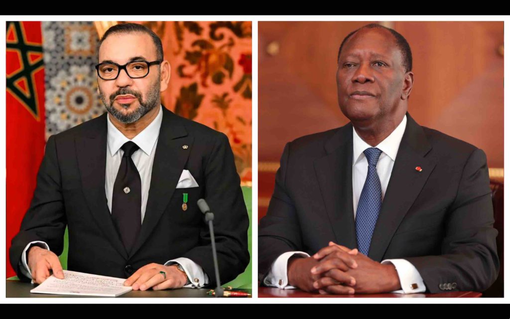 Roi Maroc Mohammed 6 président Côte d'Ivoire Alassane Ouattara