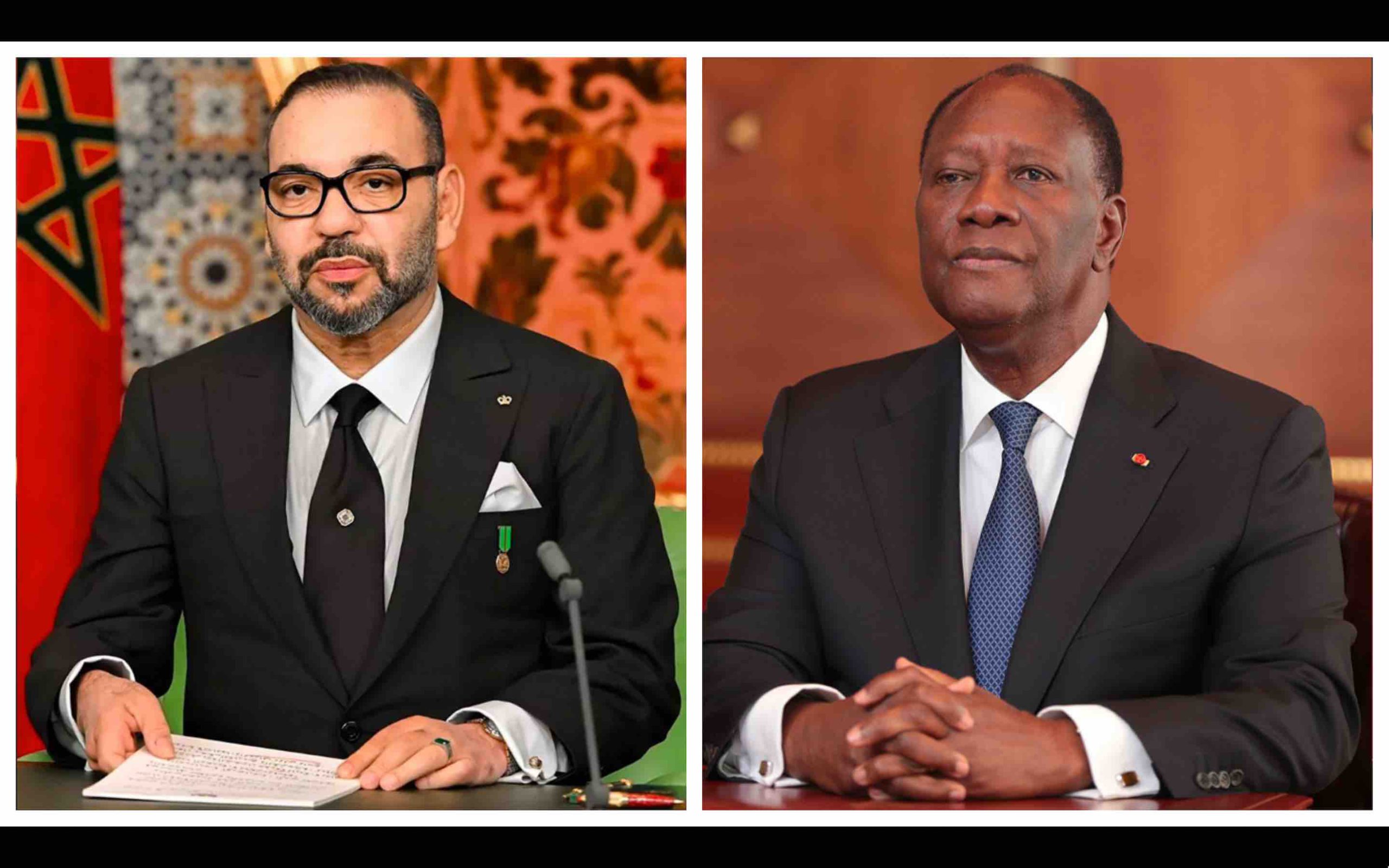 Roi Maroc Mohammed 6 président Côte d'Ivoire Alassane Ouattara