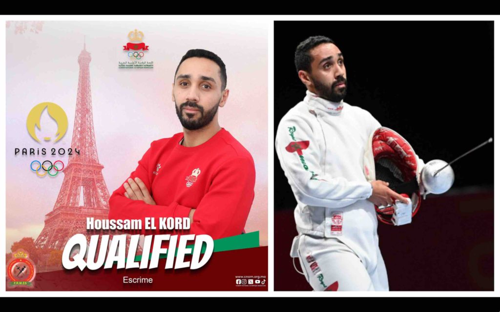 Houssam El Kord escrime Maroc escrime Morocco JO eux olympiques de Paris-2024