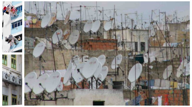 Maroc Casablanca paraboles climatiseurs linge
