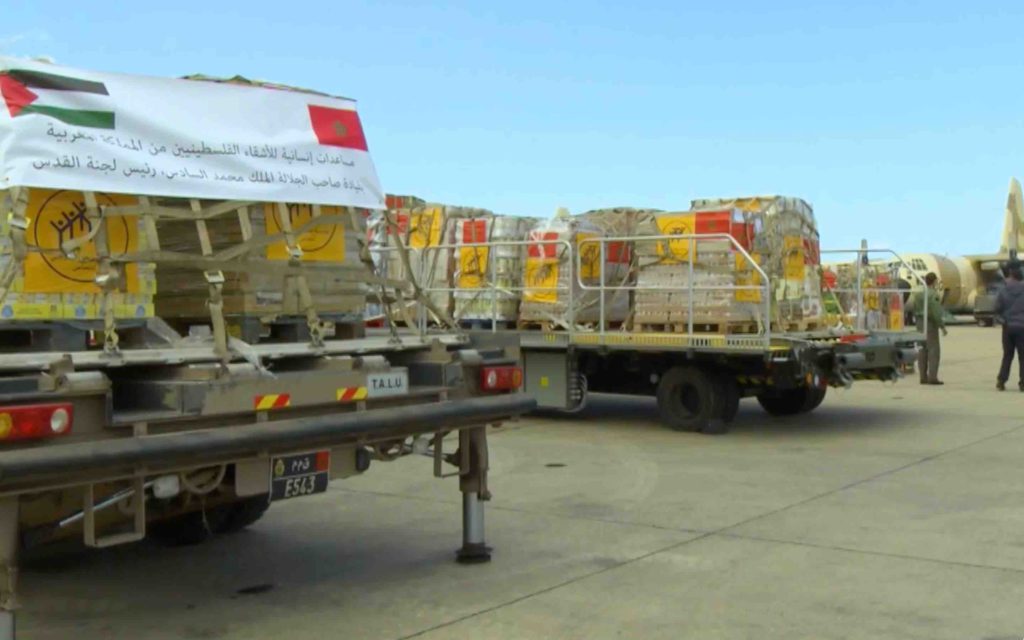 aide humanitaire Maroc Gaza Palestine