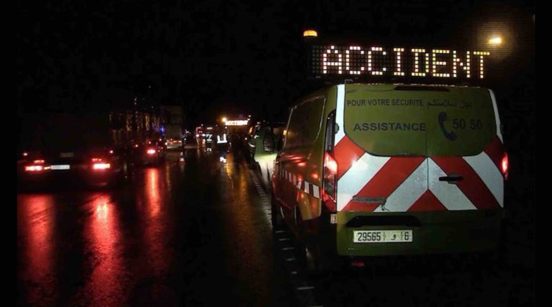 accident de la route nuit Maroc