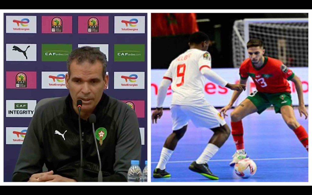 CAN futsal 2024 Maroc Angola Morocco Hicham Dguig