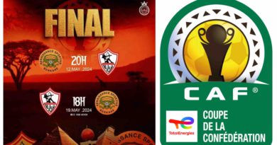 Finale de la Coupe de la CAF Zamalek Sporting Club Renaissance sportive de Berkane RSB Maroc Égypte