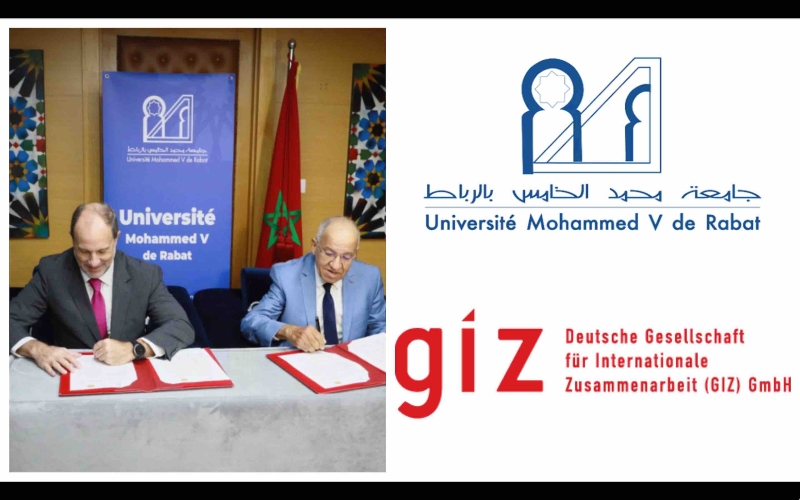 Maroc Allemagne Partenariat université Mohammed 5 - agence de coopération allemande GIZ