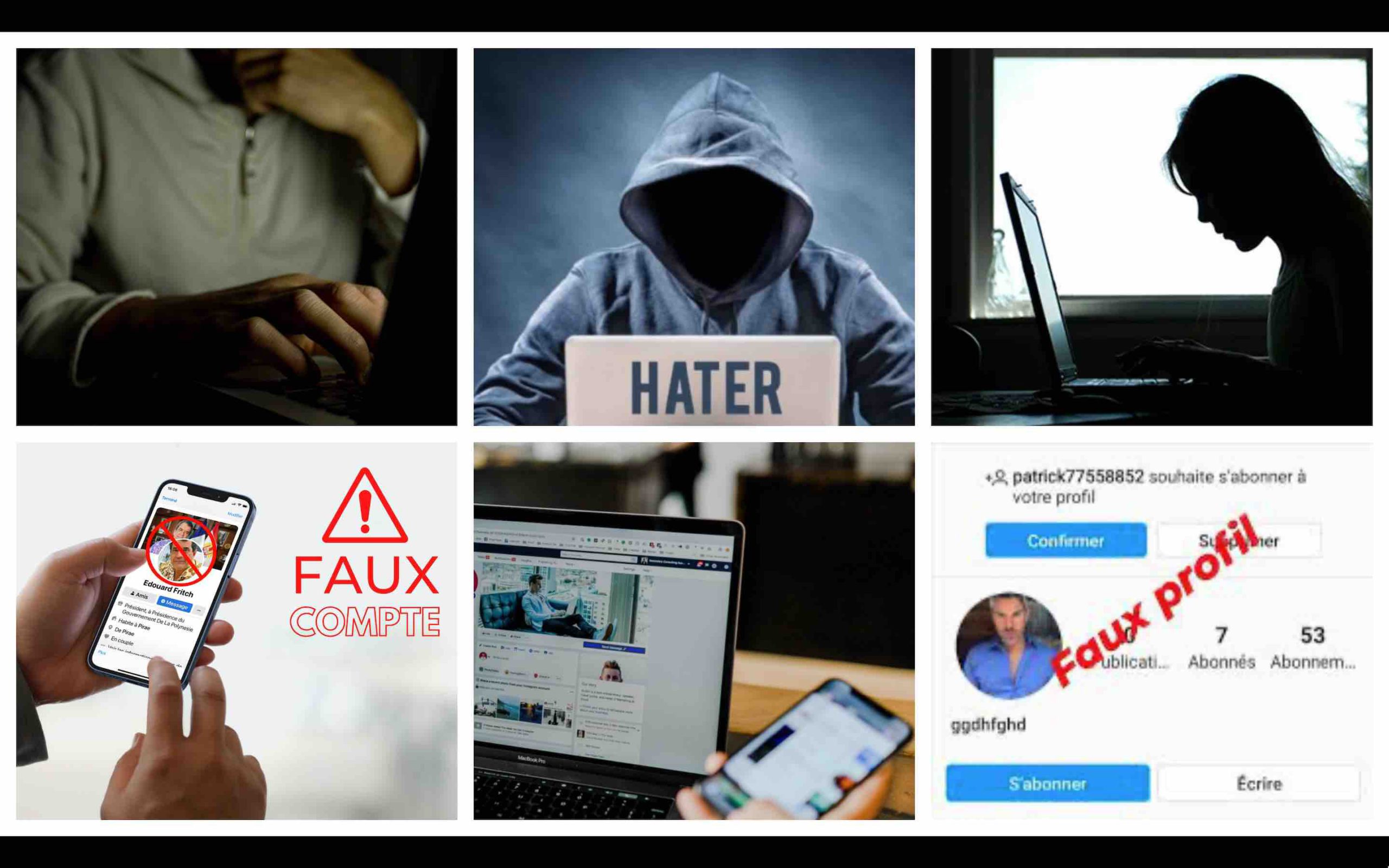 faux comptes faux profils Algérie Maroc réseaux sociaux internet