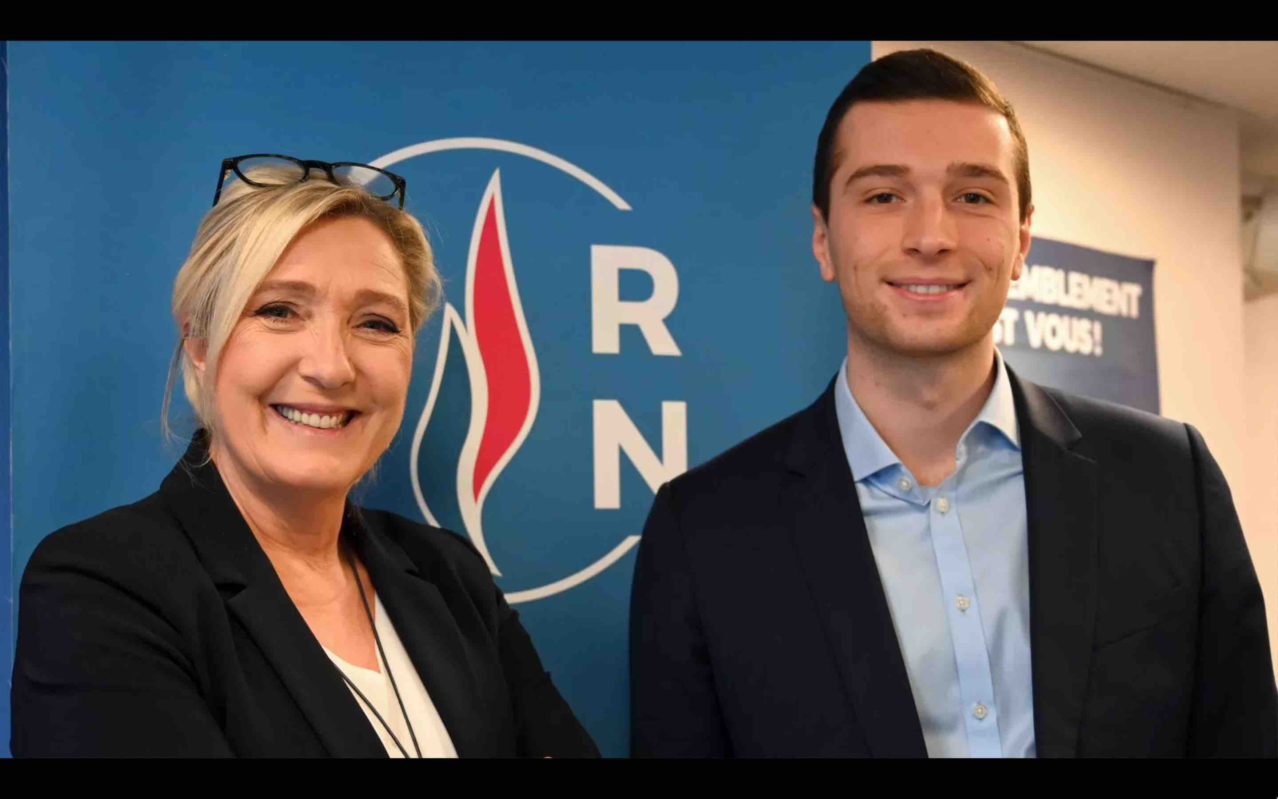 Marine Le Pen Jordan Bardella front national FN rassemblement national RN