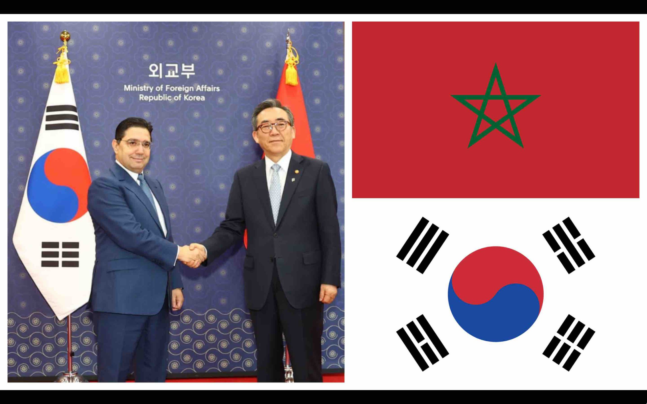 Nasser Bourita Maroc Cho Tae-yul Corée du Sud Morocco South Korea