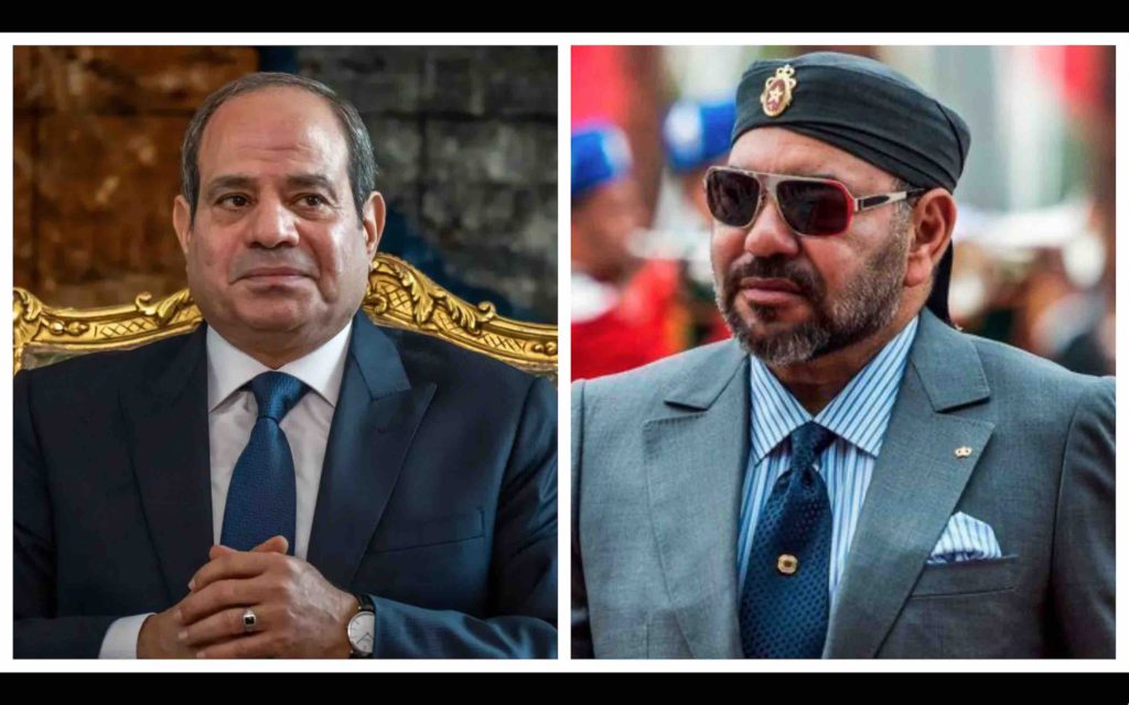 roi Mohammed 6 Abdel Fattah Al-Sissi Maroc Égypte Morocco Egypt