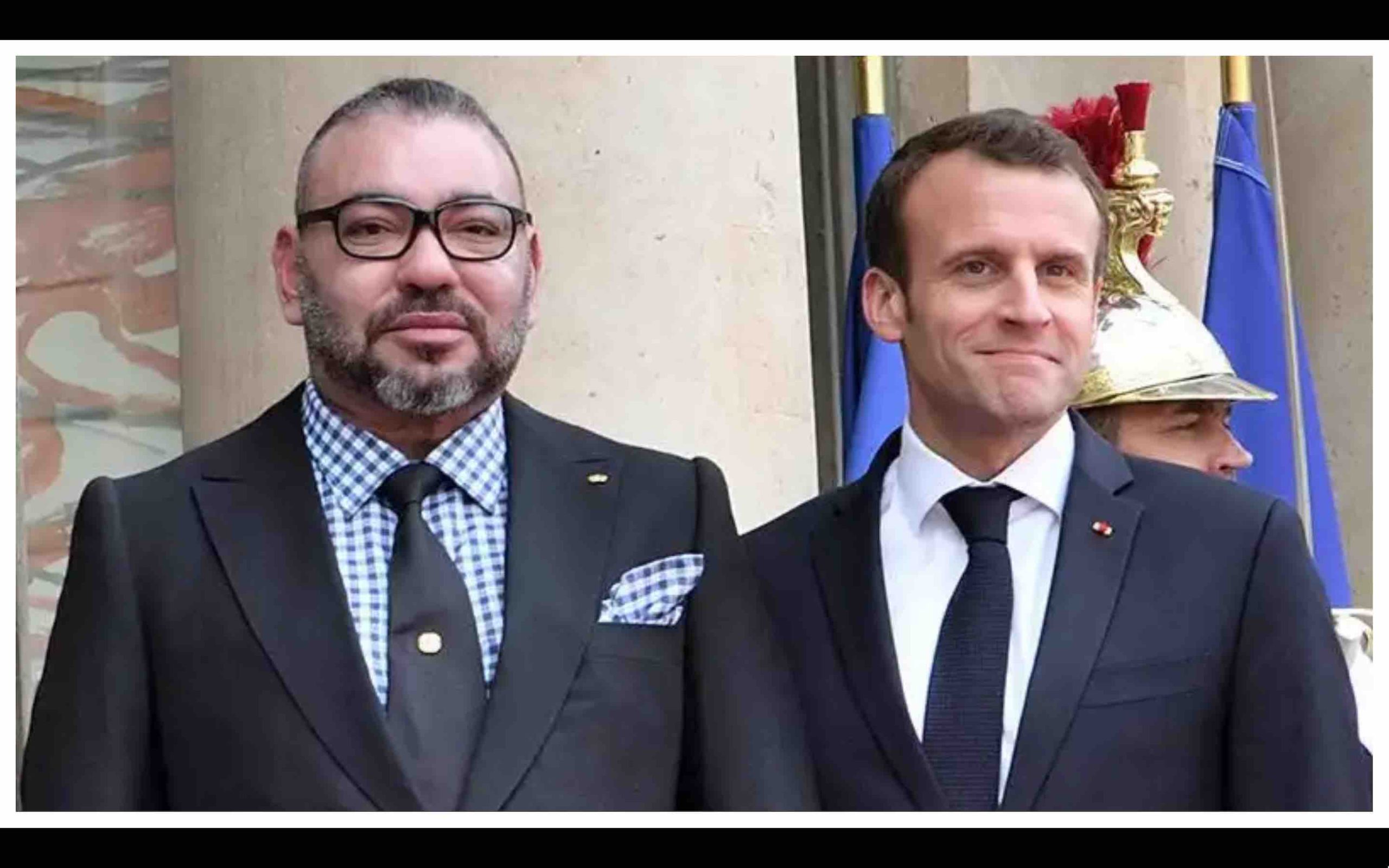 roi Mohammed 6 Emmanuel Macron Maroc France Morocco