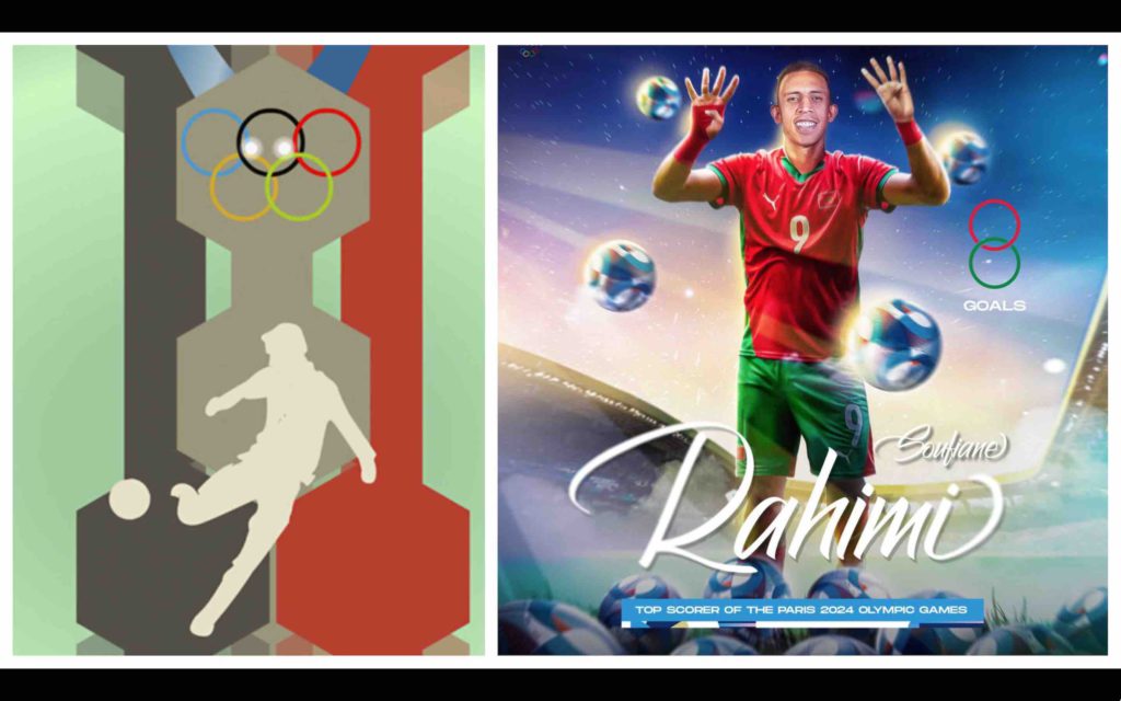 Le footballeur marocain Soufiane Rahimi, meilleur buteur du tournoi olympique de football des JO Paris 2024