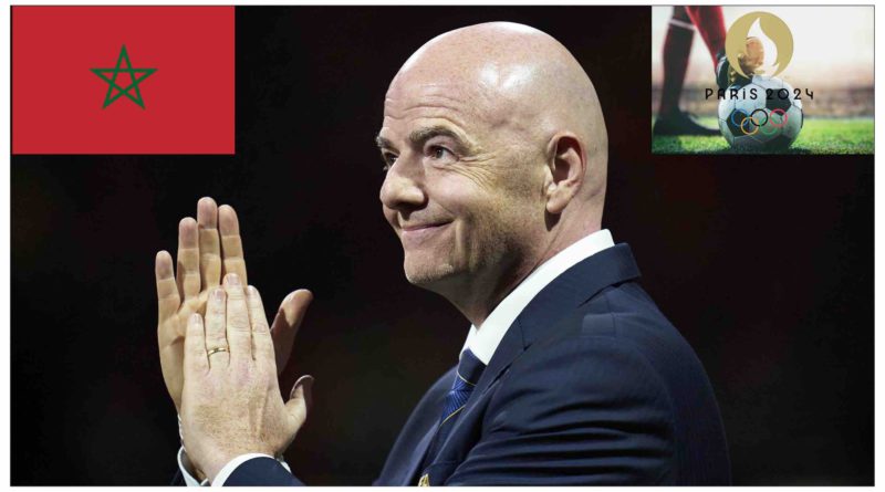 Gianni Infantino Maroc Morocco JO Paris 2024 football foot