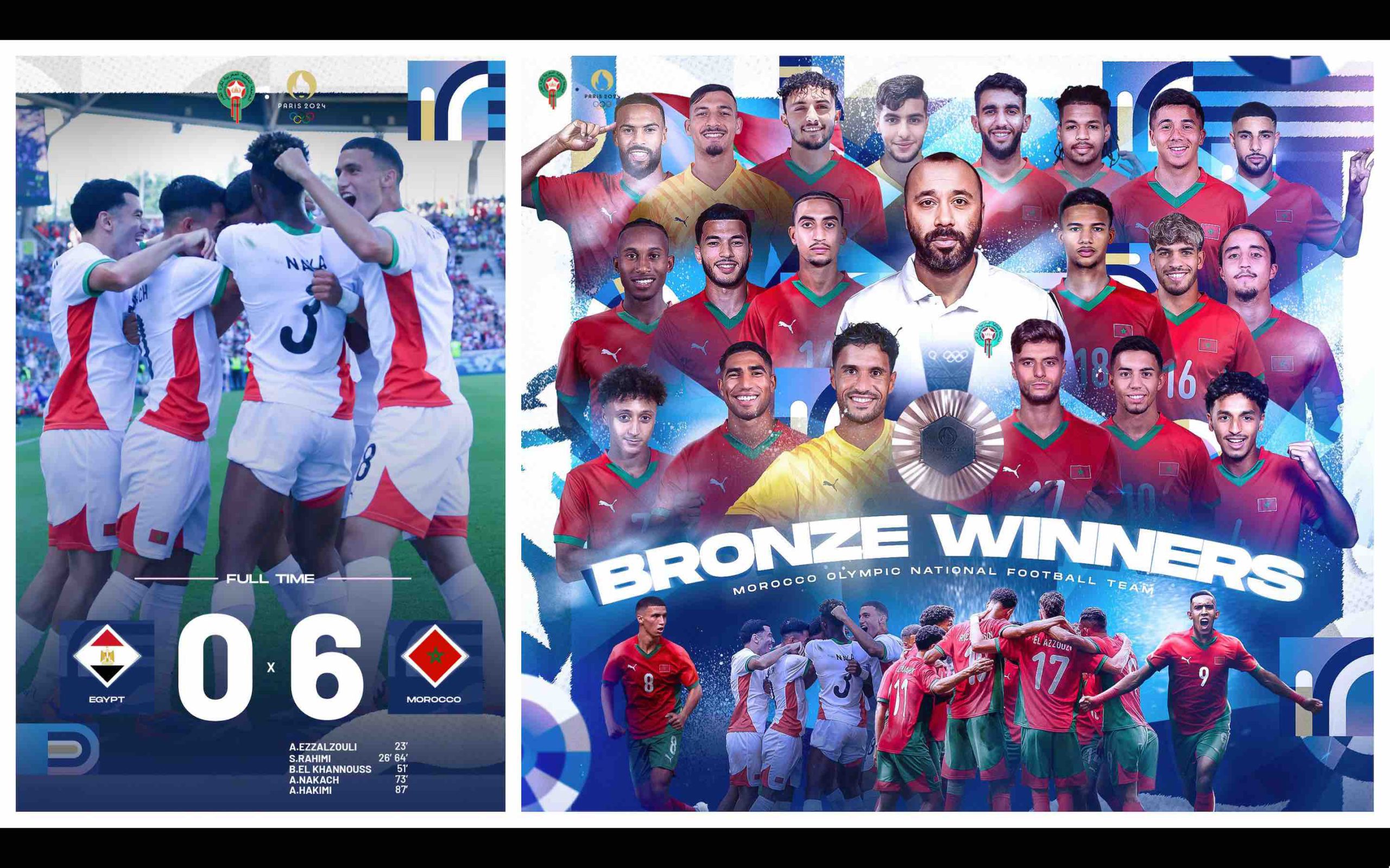 Maroc Égypte foot football JO Paris 2024