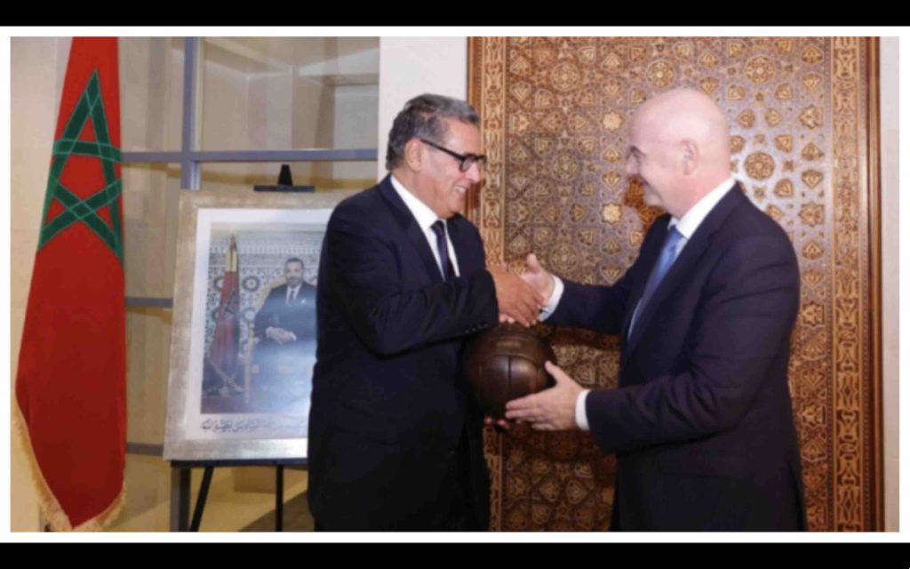 Aziz Akhannouch Gianni Infantino Maroc FIFA Morocco